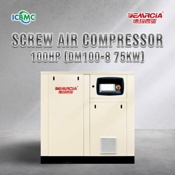 Screw Air Compressor Demrcia 100HP DM100-8 75KW