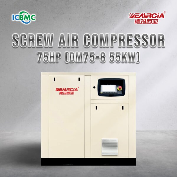Screw Air Compressor Demrcia 75HP DM75-8 55KW